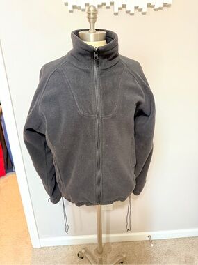Vintage Columbia Black Full-Zip Fleece Jacket